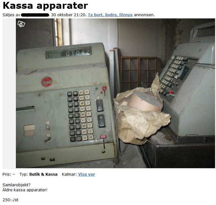 Kassa apparater