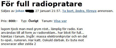 För full radiopratare