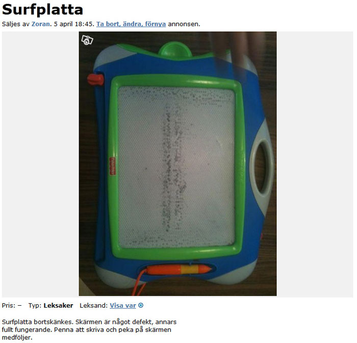 Surfplatta