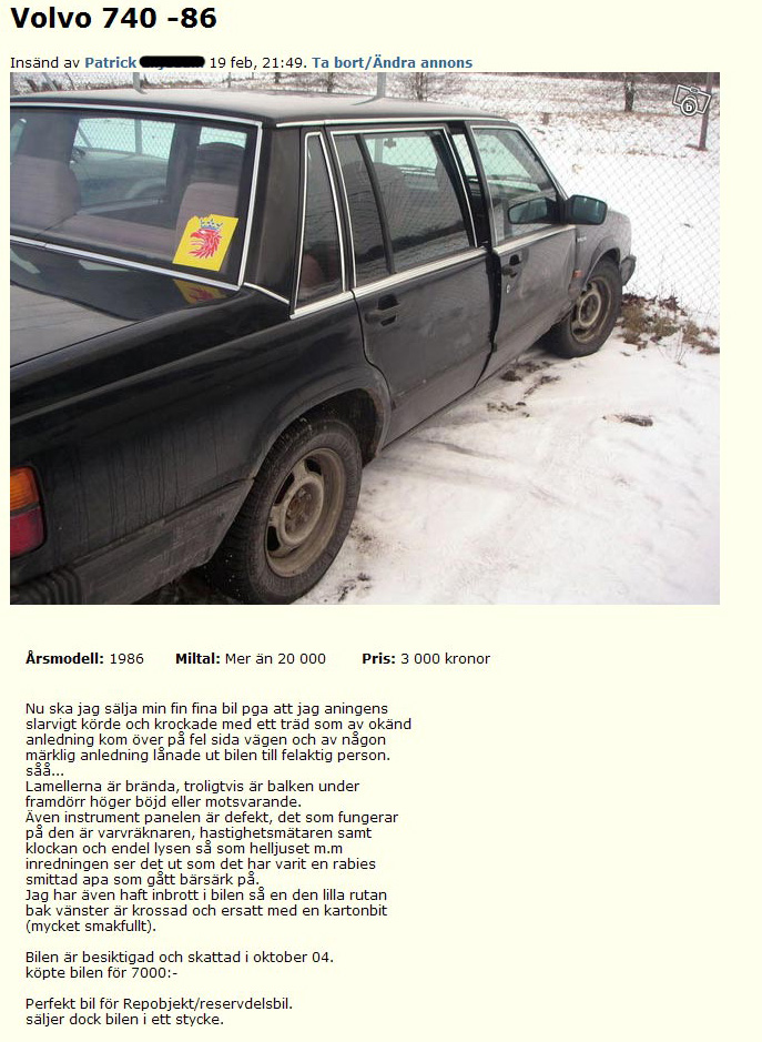 Volvo 740 -86