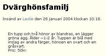 Dvärghönsfamilj