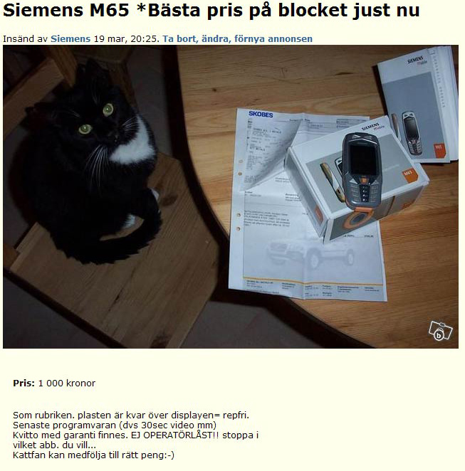 Siemens M65 *Bästa pris på..
