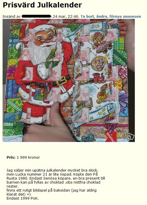 Prisvärd Julkalender