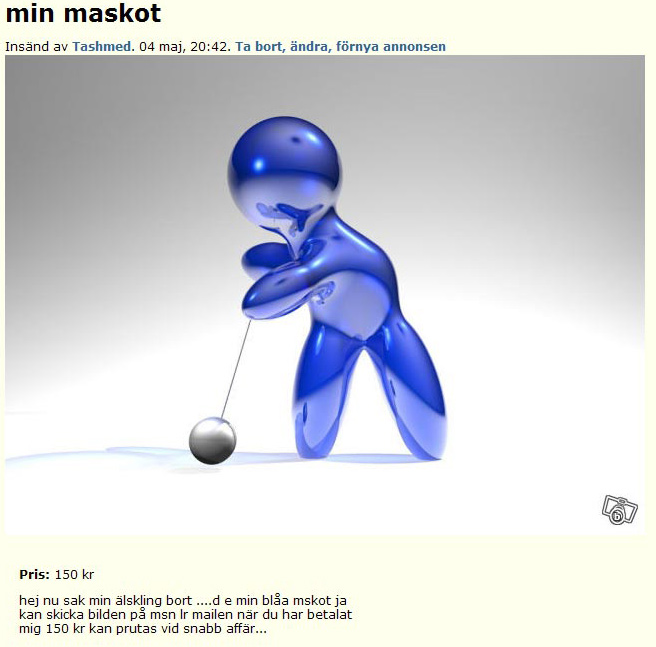 min maskot