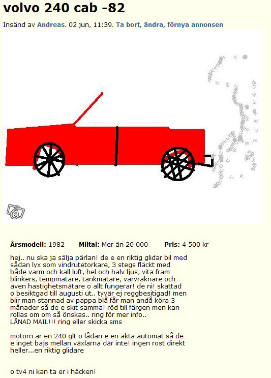 volvo 240 cab -82