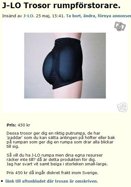 J-LO Trosor rumpförstorare.