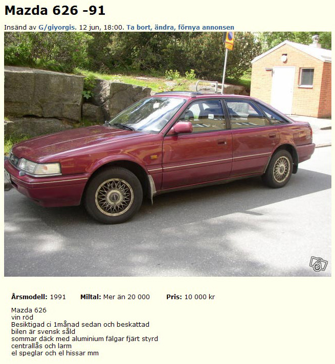 Mazda 626 -91