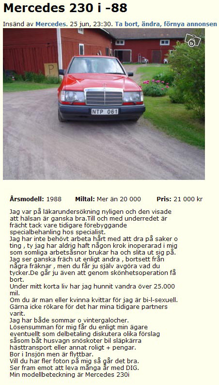 Mercedes 230 i -88