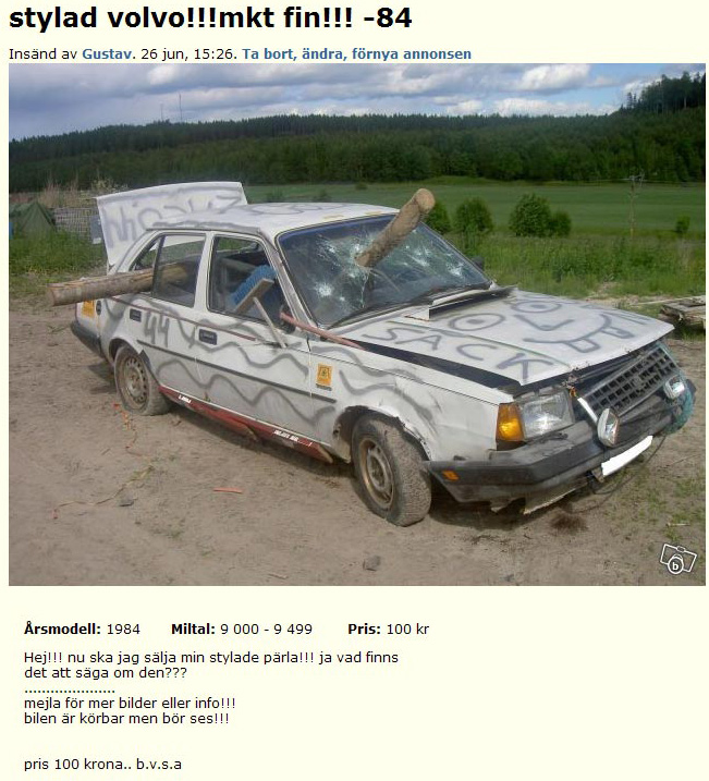 stylad volvo!!!mkt fin!!! -84