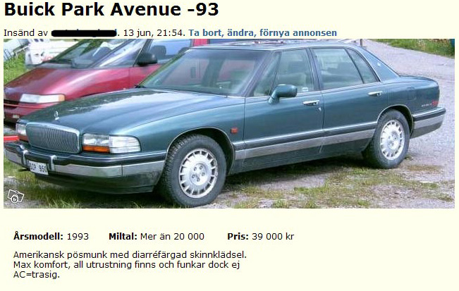 Buick Park Avenue -93