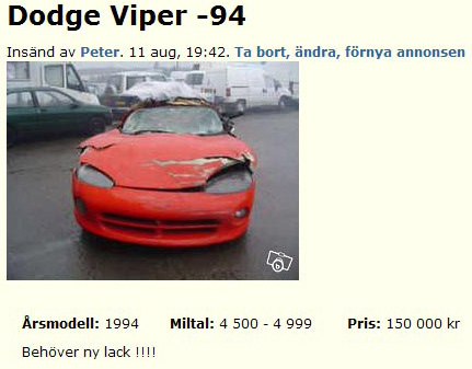 Dodge Viper -94