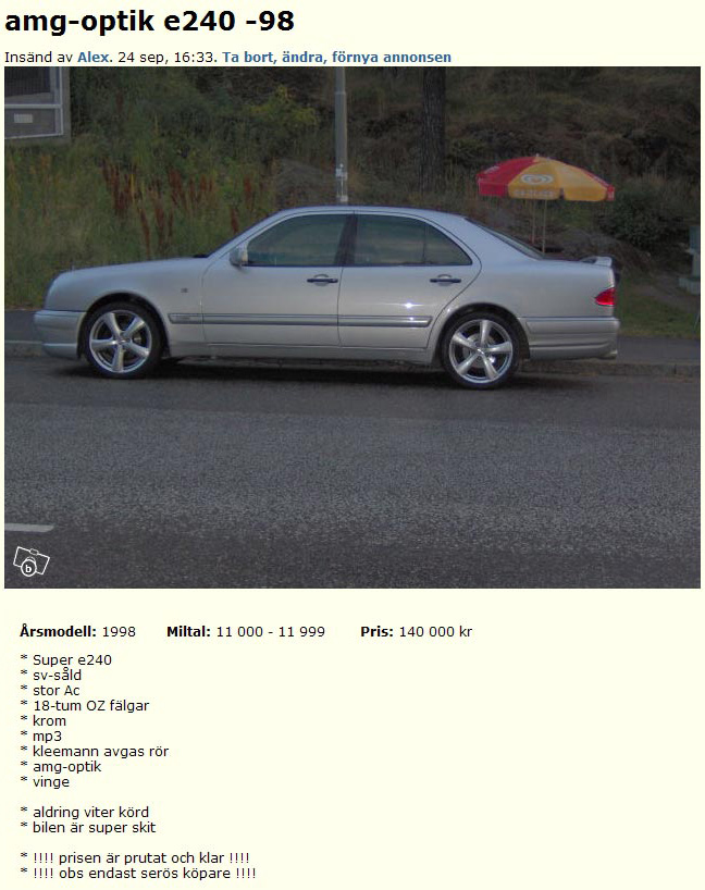 amg-optik e240 -98