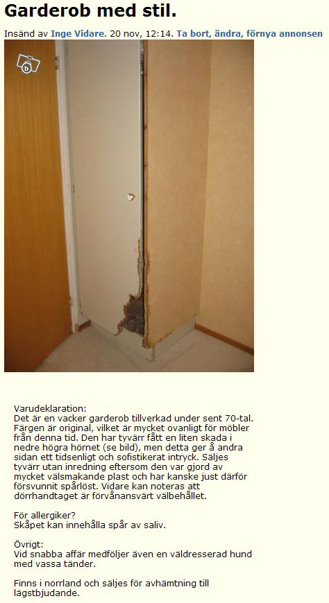 Garderob med stil.
