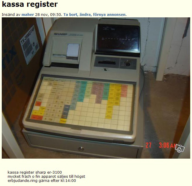 kassa register