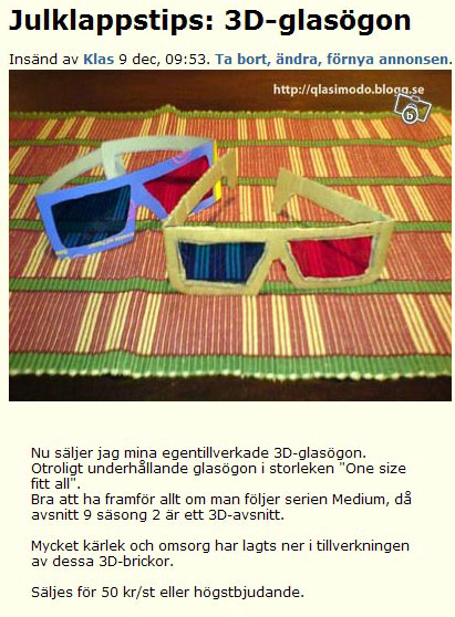 Julklappstips: 3D-glasögon