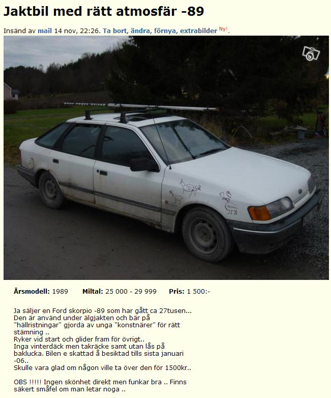 Jaktbil med rätt atmosfär -89