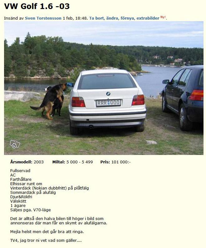 VW Golf 1.6 -03