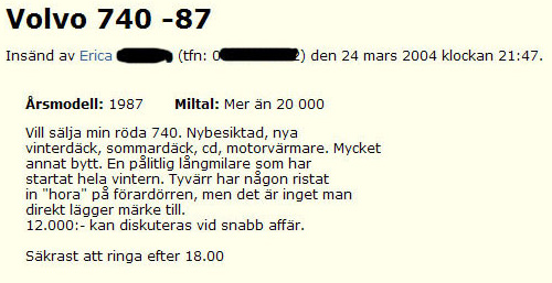 Volvo 740 -87