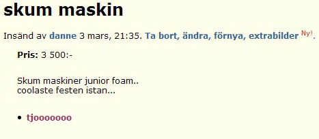 skum maskin