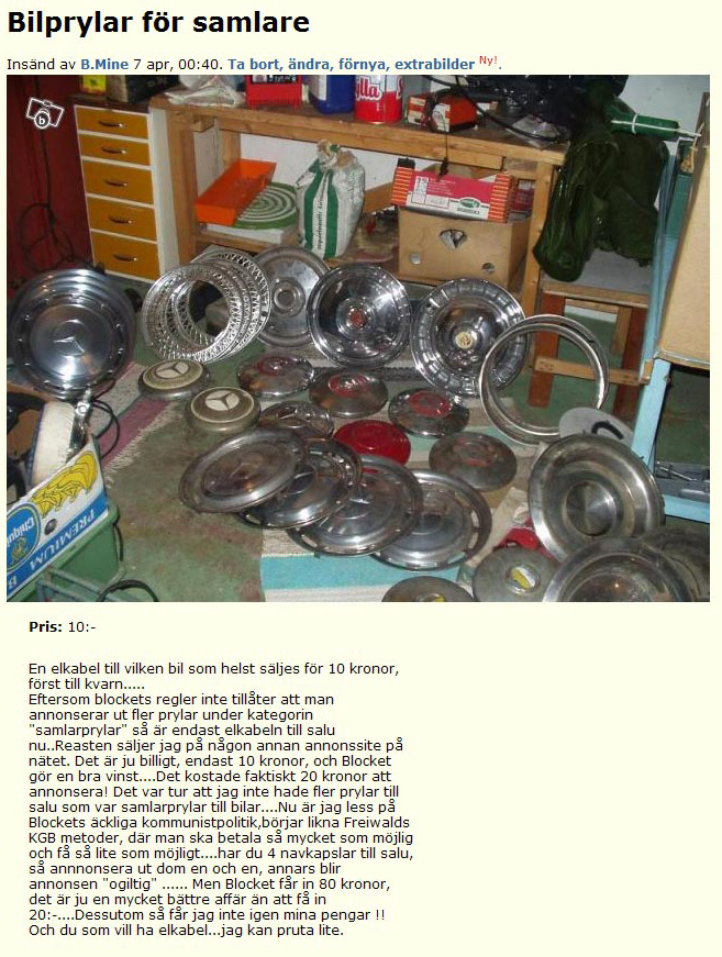 Bilprylar för samlare