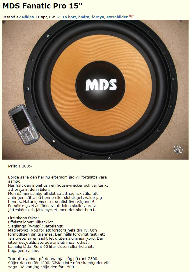 MDS Fanatic Pro 15"