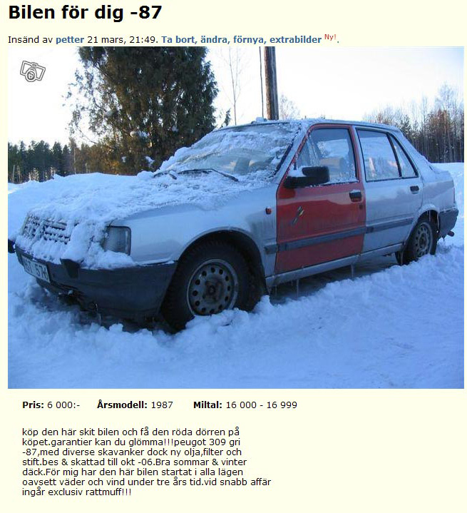 Bilen för dig -87