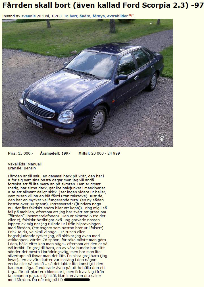 Fårrden skall bort (även kallad Ford Scorp..
