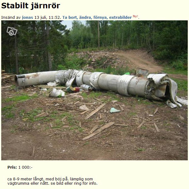 Stabilt järnrör