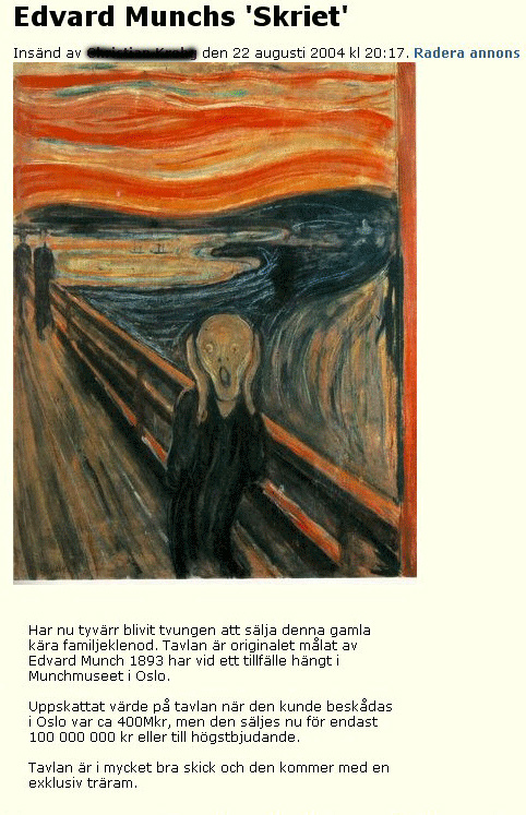 Edvard Munchs &#34;Skriet&#34;