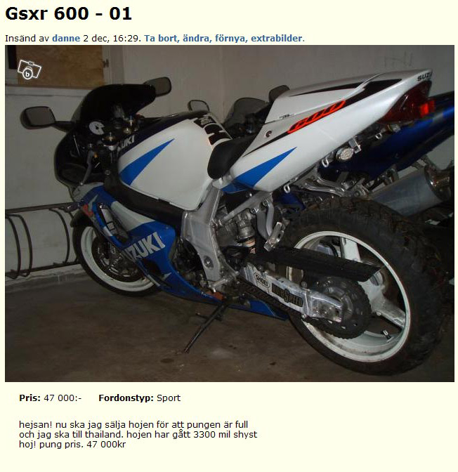 Gsxr 600 - 01
