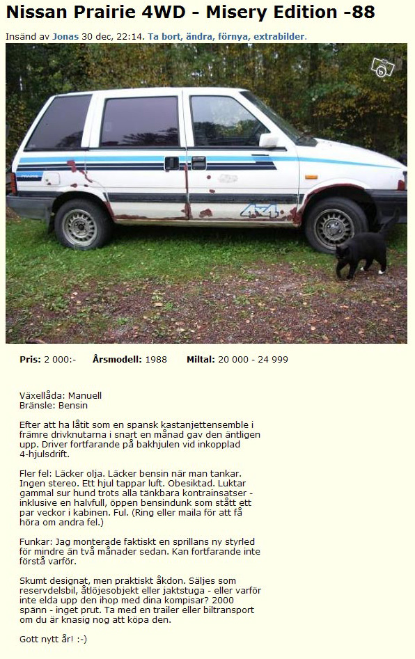 Nissan Prairie 4WD - Misery Edition -88