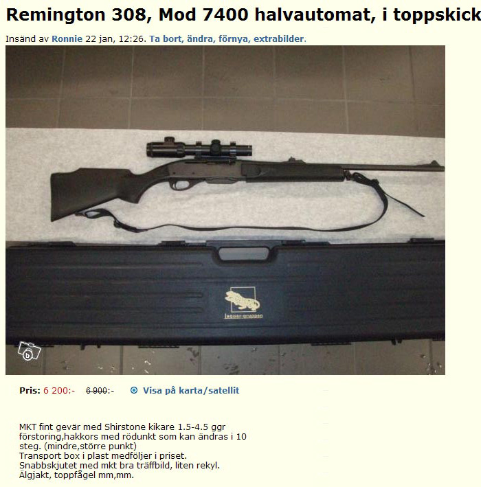 Rimington 308, Mod 7400 halvautomat..