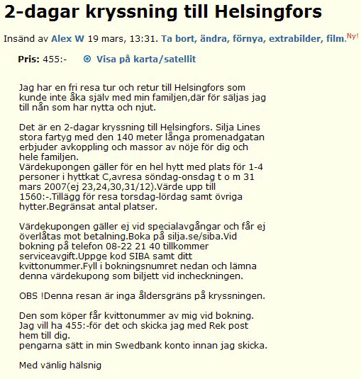 2-dagar kryssning till Helsingfors