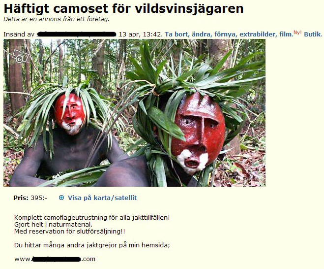 Häftigt camoset för vildsvinjägaren