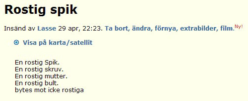 Rostiga spik
