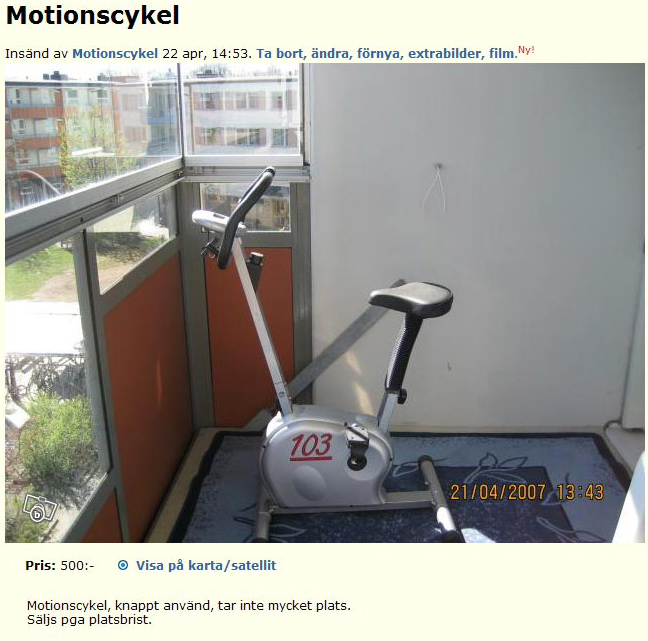 Motionscykel