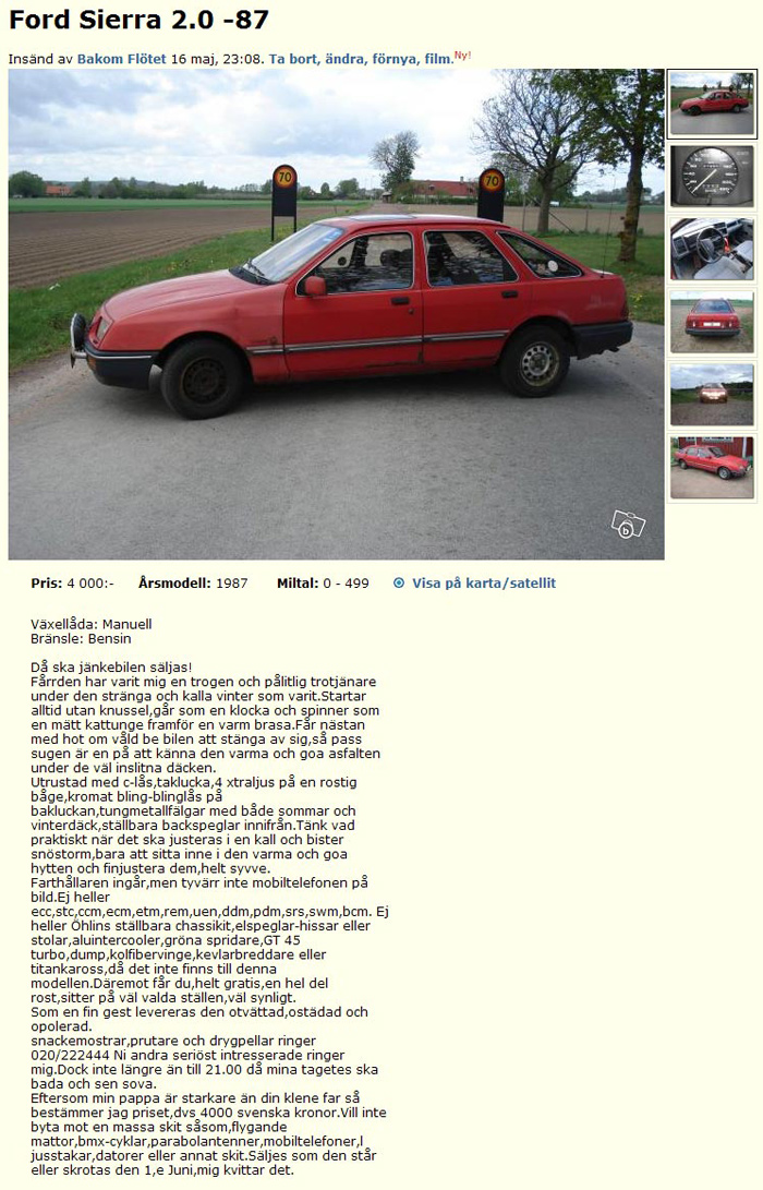 Ford Sierra 2.0 -87
