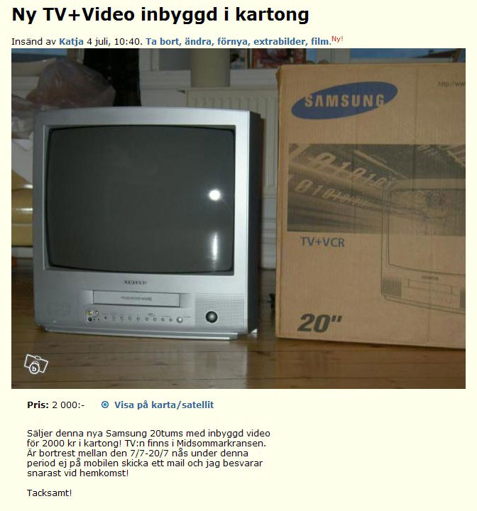 Ny TV+Video inbyggd i kartong