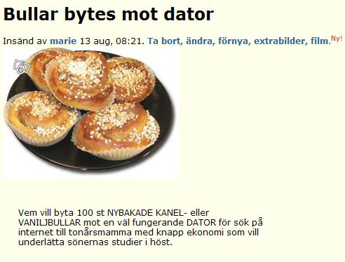 Bullar bytes mot dator