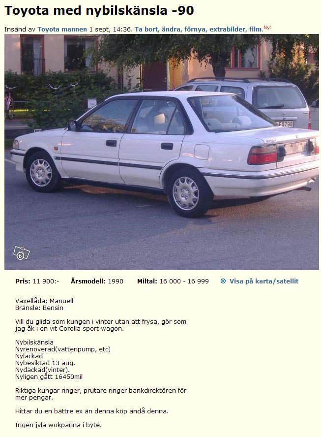 Toyota med nybilskänsla -90