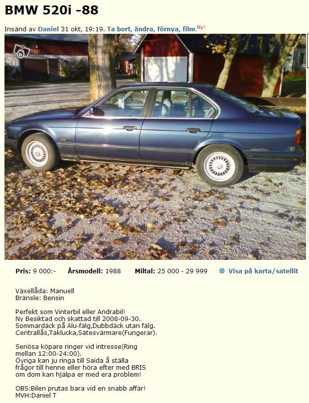 BMW 520i -88