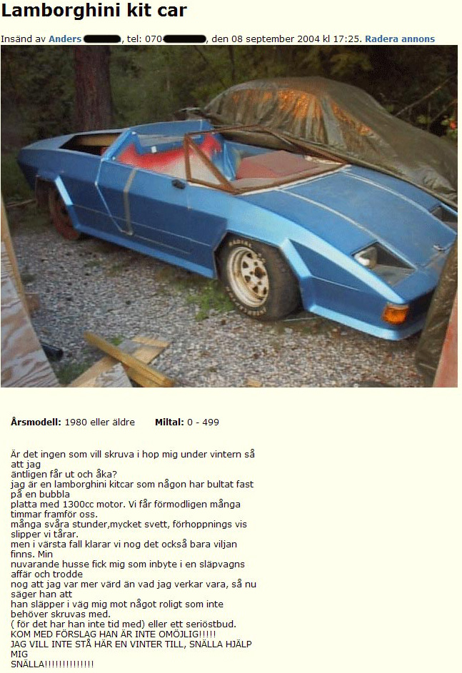 Lamborghini kit car