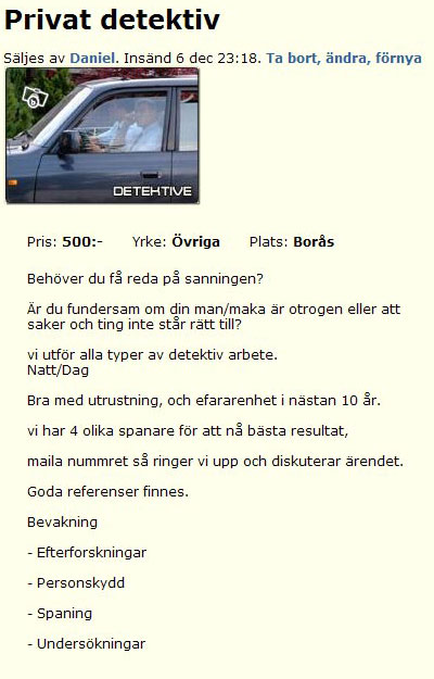 Privat detektiv