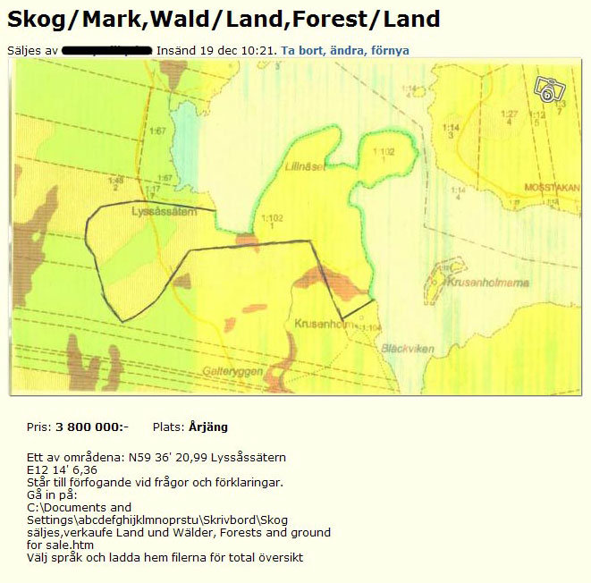 Skog/Mark,Wald/Land,Forest/Land