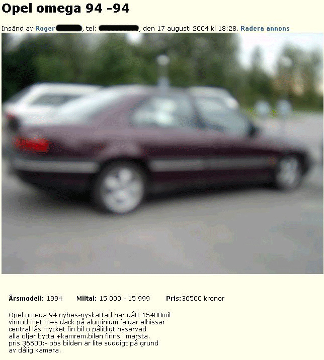 Opel omega 94 -94