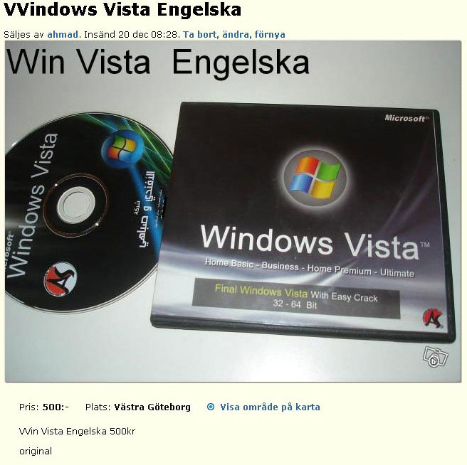 Windows Vista Engelska