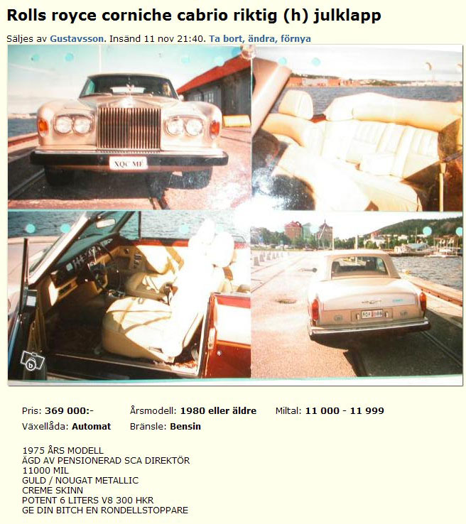 Rolls royce corniche cabrio..