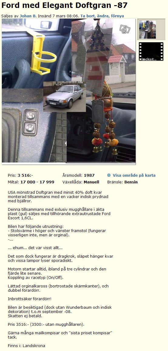 Ford med Elegant Doftgran -87