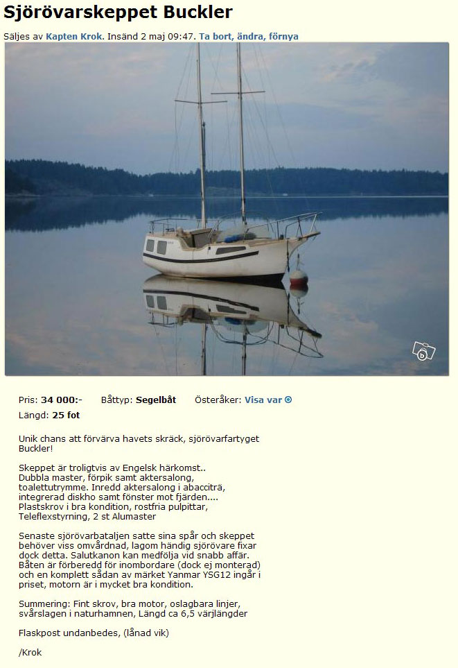 Sjörövarskeppet Buckler