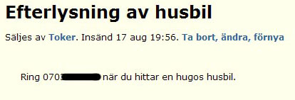 Efterlysning av husbil